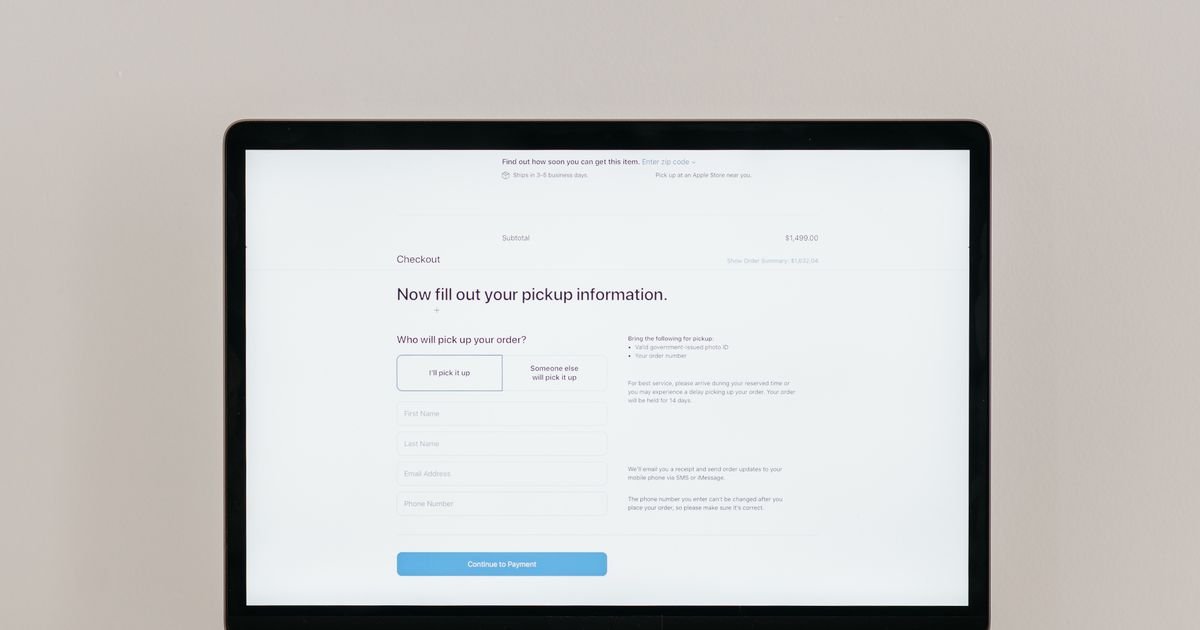 Dark interface on a laptop screen